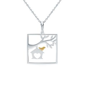 серебряная подвеска