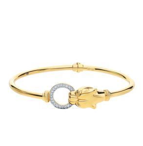 серебряный браслет с фианитами