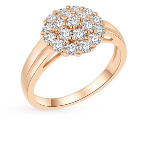 золотое кольцо с бриллиантами