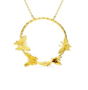 серебряное шейное украшение