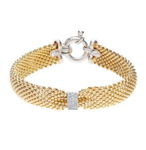 серебряный браслет с фианитами