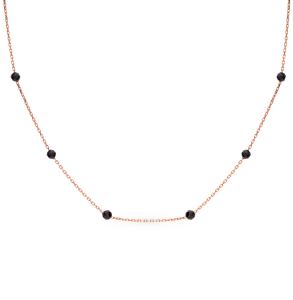 золотое шейное украшение с ониксом