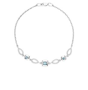серебряный браслет с топазами и фианитами SOKOLOV 92050100