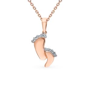 золотая подвеска с бриллиантами