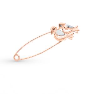 золотая брошь SOKOLOV 040212*