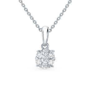 золотая подвеска с бриллиантами