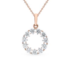 золотая подвеска с фианитами SOKOLOV 81030147*