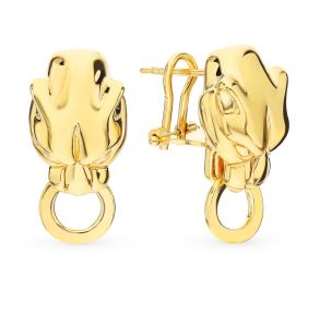 золотые серьги