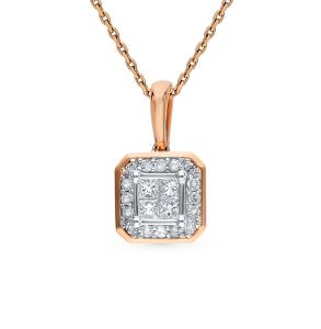 золотая подвеска с бриллиантами