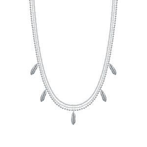 серебряное шейное украшение