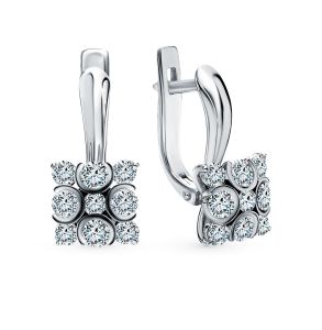 Золотые серьги «Бриллианты Якутии»