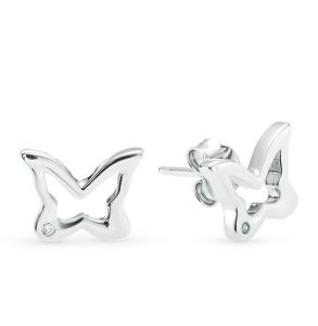 серебряные серьги с фианитами