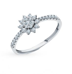 золотое кольцо с бриллиантами