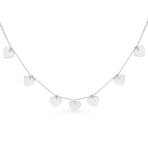 серебряное шейное украшение