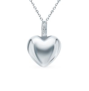 серебряное шейное украшение с фианитами