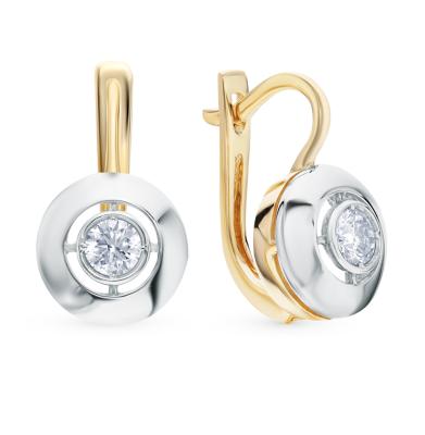 Золотые серьги «Бриллианты Якутии»