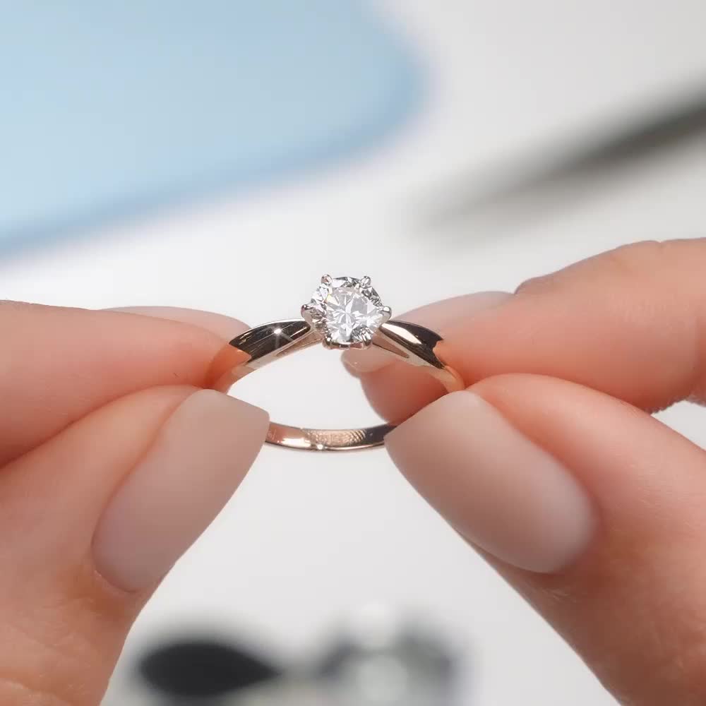 【LETICIA】pin 01(gold) 2個セット Золотое кольцо с бриллиантами выращенными COLD DIAMONDS L74512-K5R