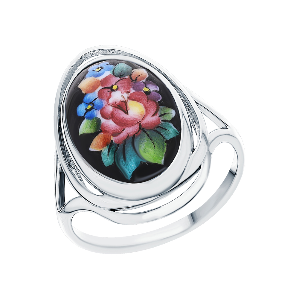 Фото «Серебряное кольцо с финифтью»