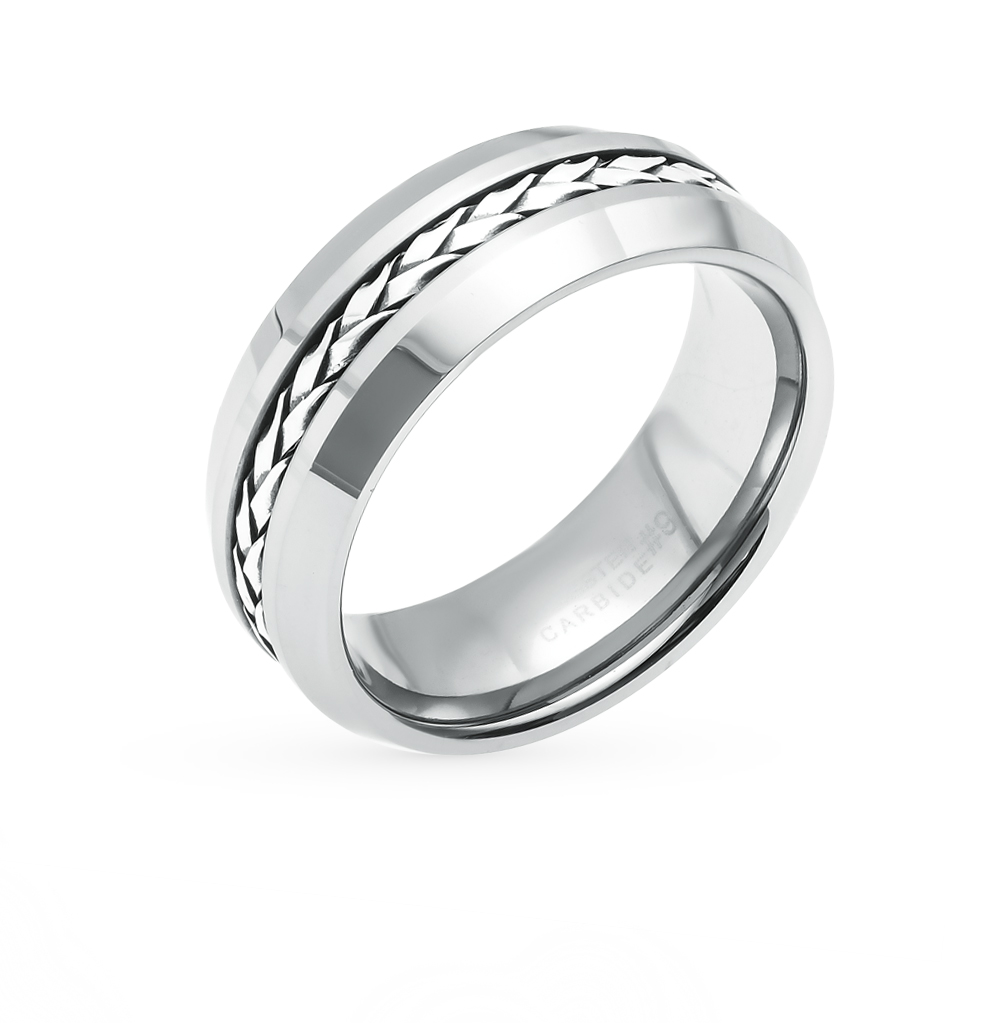 Фото «Вольфрамовое кольцо со сталью»