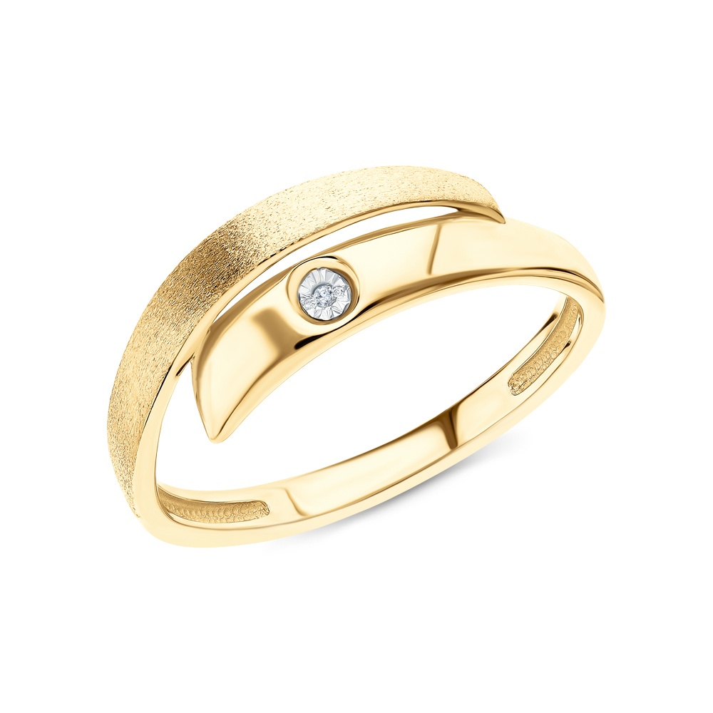 Серебряное кольцо с бриллиантами в Екатеринбурге
