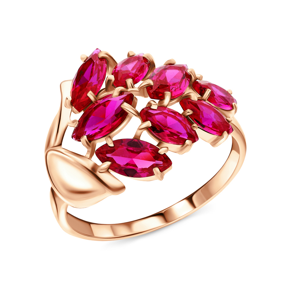 Золотое кольцо с рубинами в Новосибирске