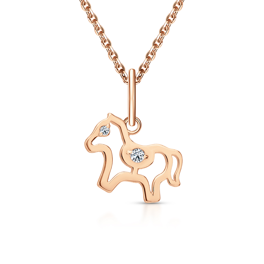 Золотая подвеска с фианитами в Санкт-Петербурге