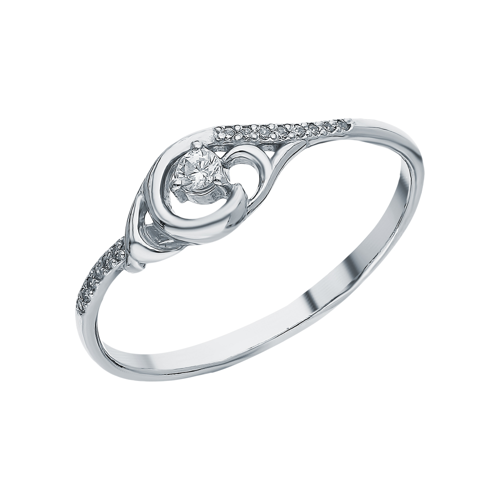 Фото «Серебряное кольцо с кубическим цирконием»