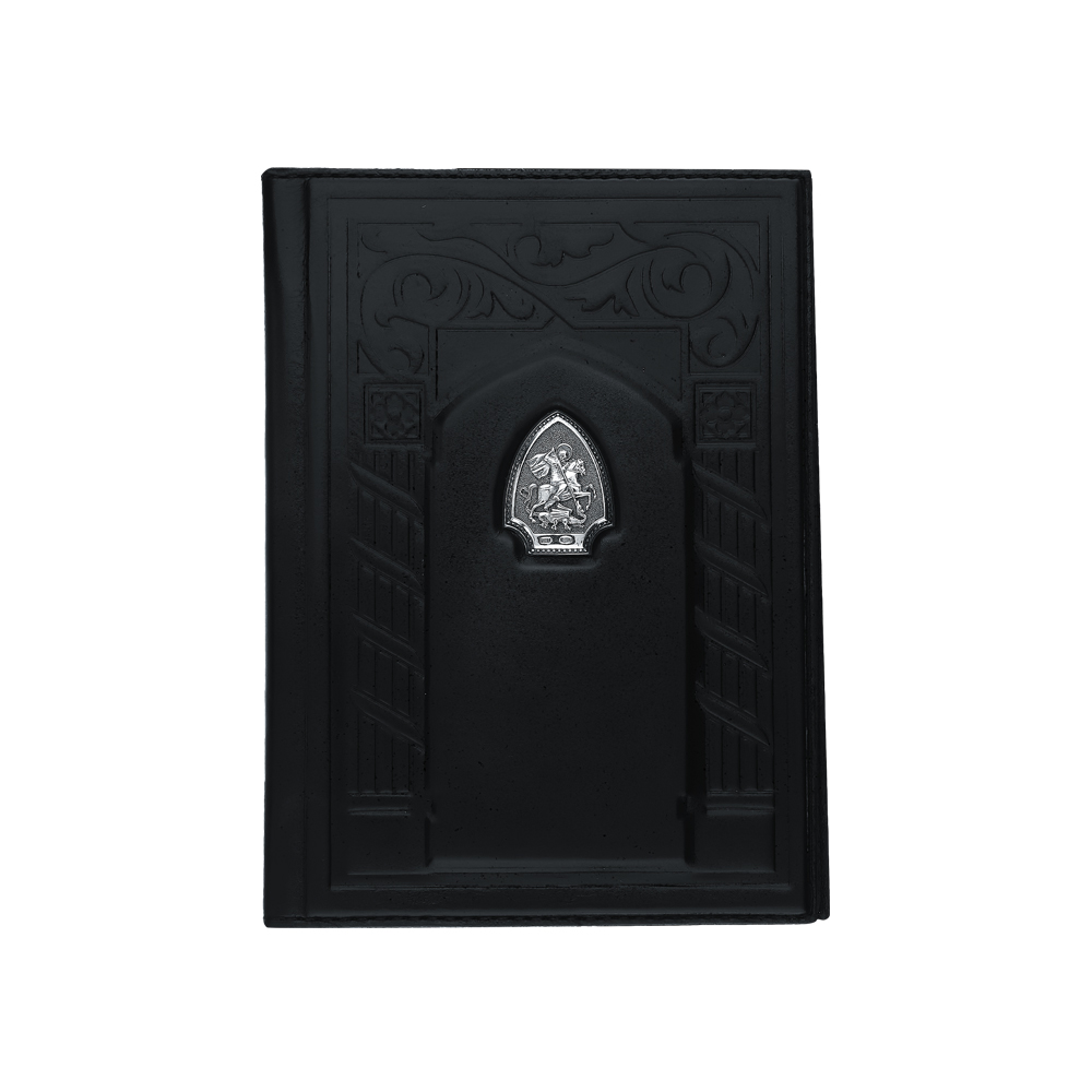 Кожаная обложка для паспорта с серебряной вставкой в Самаре