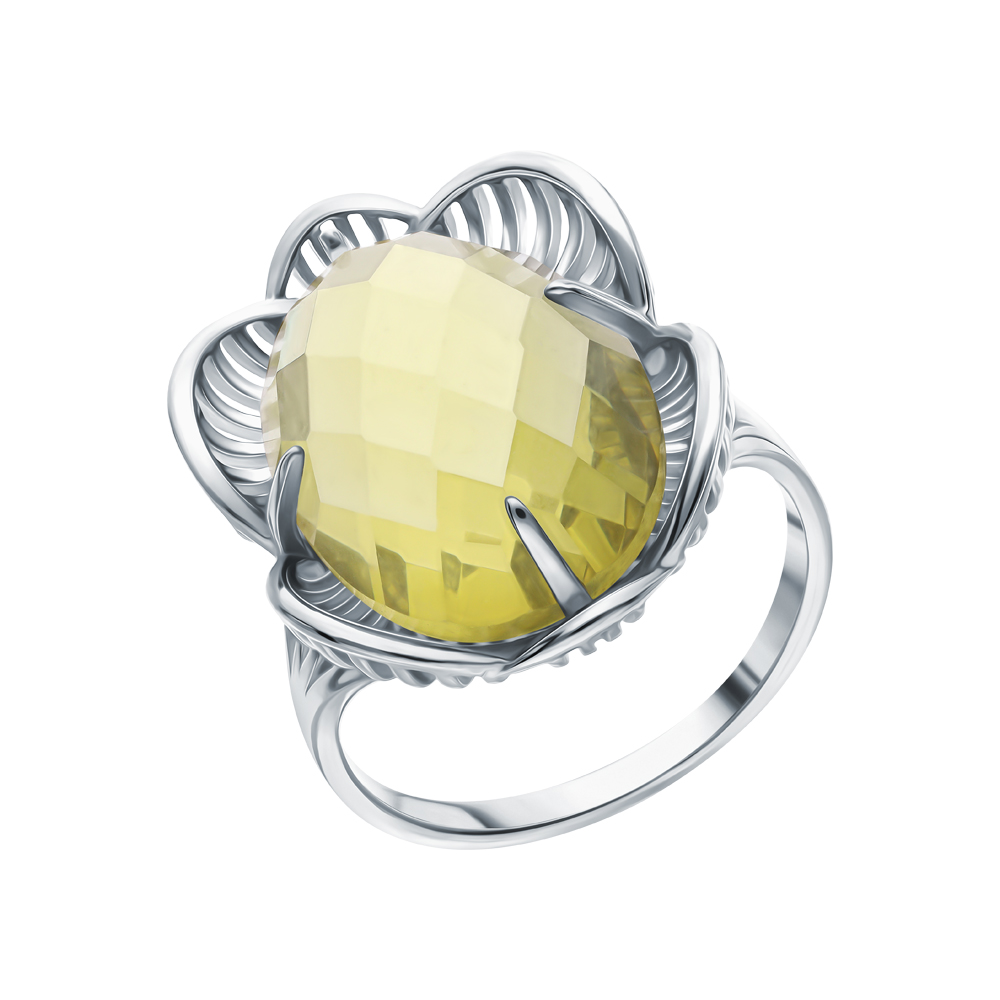 Серебряное кольцо с цитринами в Самаре