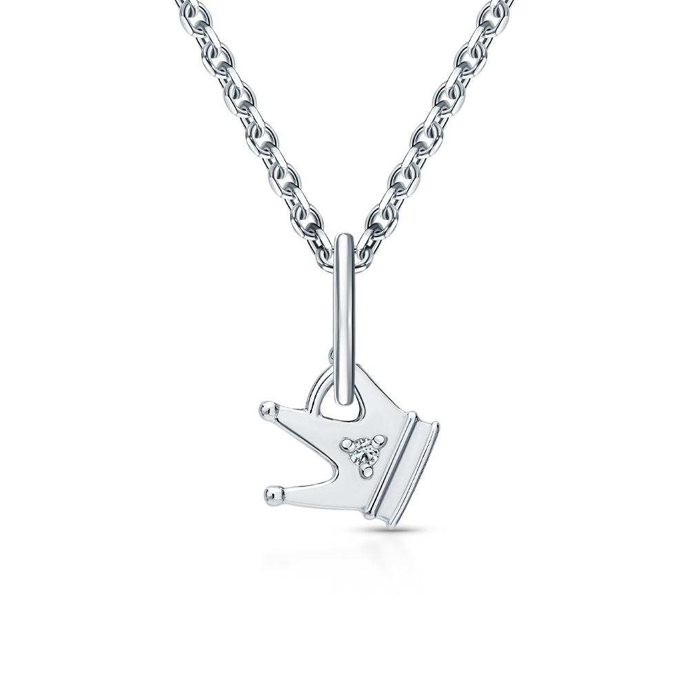 Фото «Серебряная подвеска с бриллиантом природным»