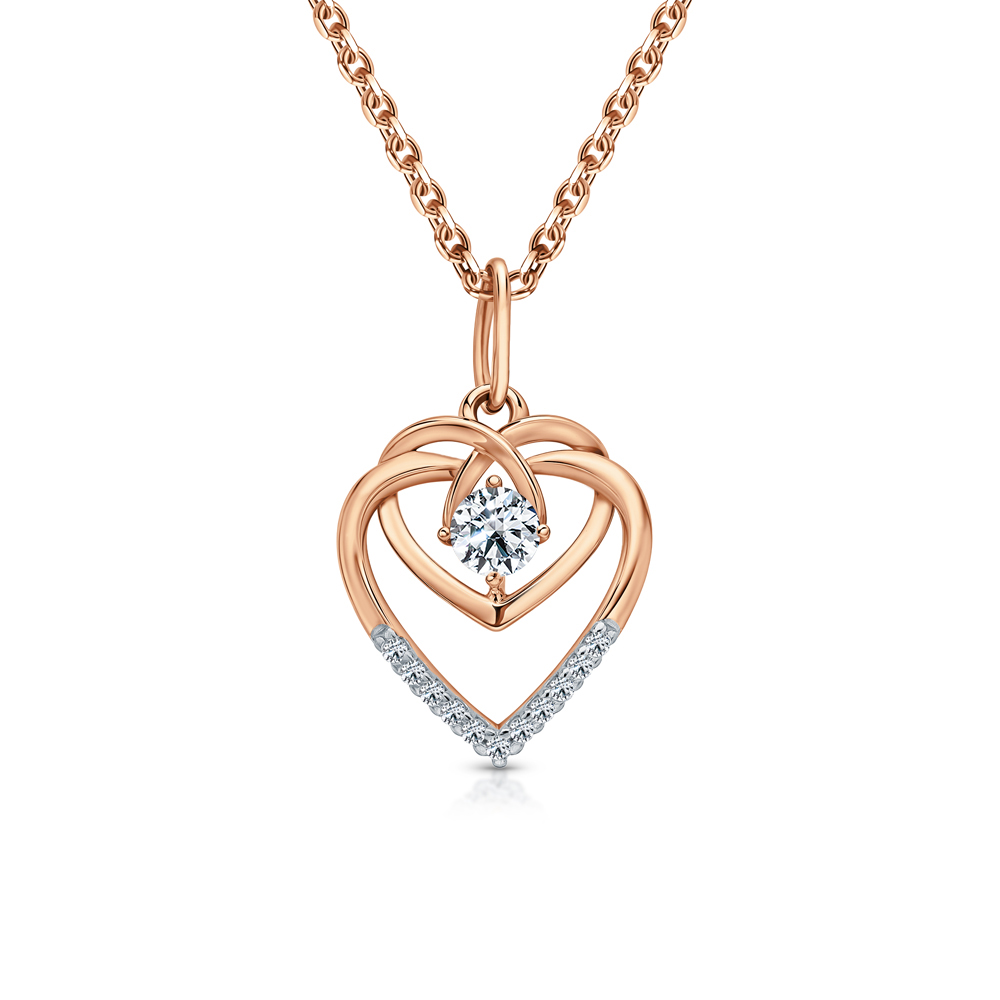 Фото «Золотая подвеска с фианитами»