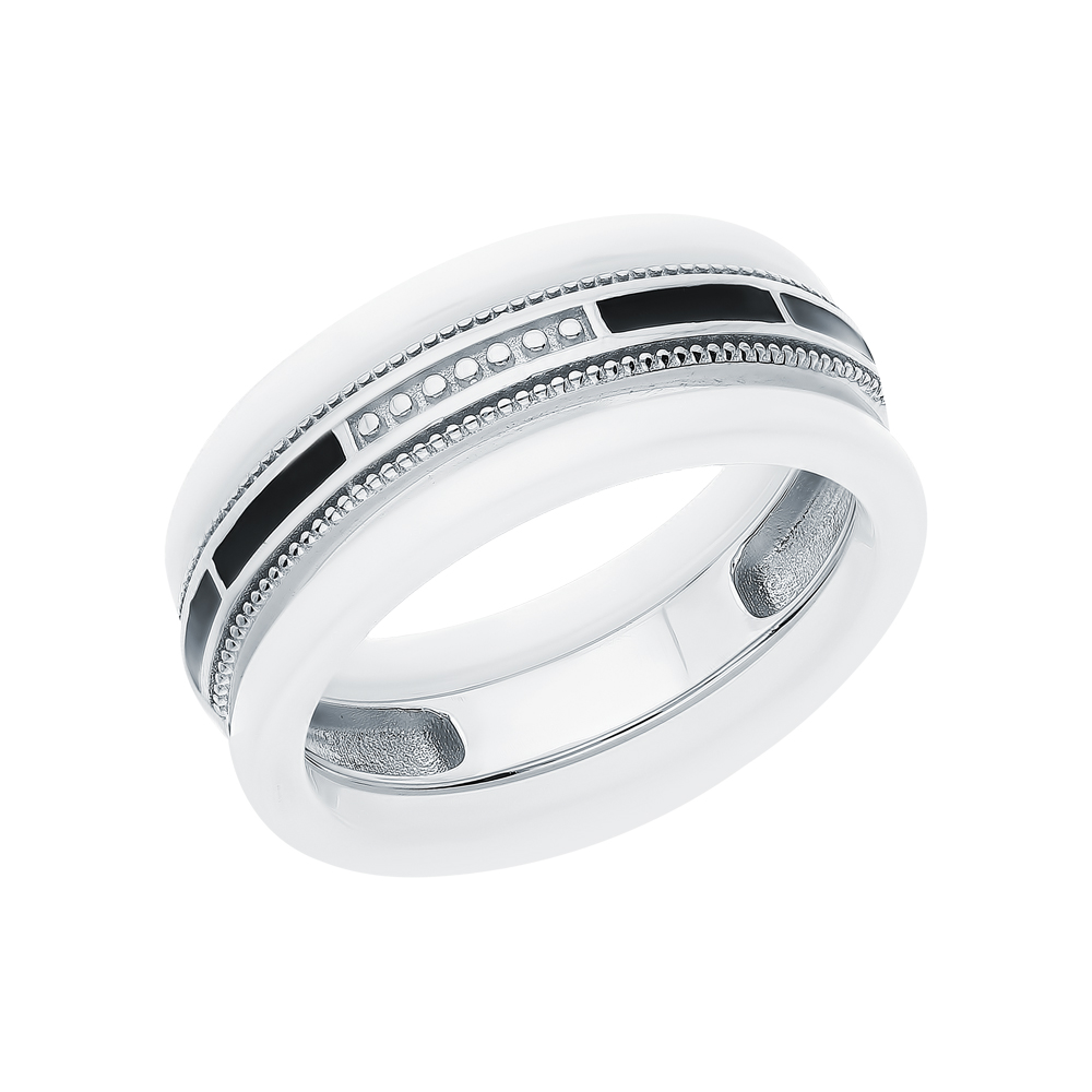 Серебряное кольцо с эмалью в Екатеринбурге