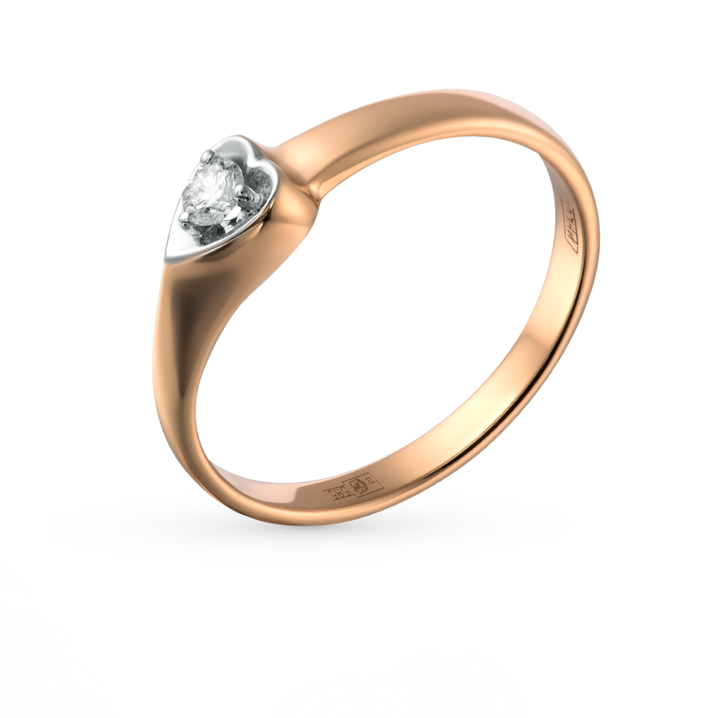 Фото «Золотое кольцо с бриллиантами SOKOLOV 1110139»
