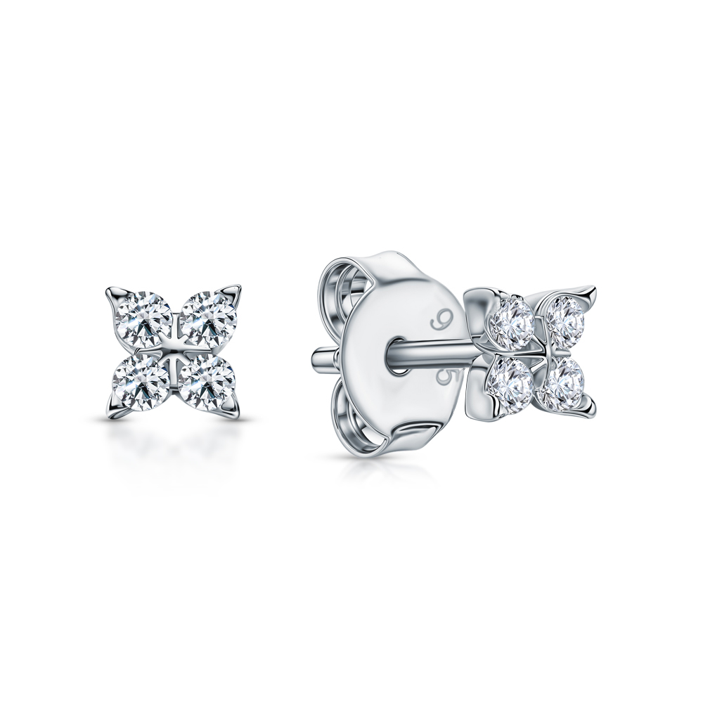 Серебряные серьги с фианитами в Ростовe-на-Дону