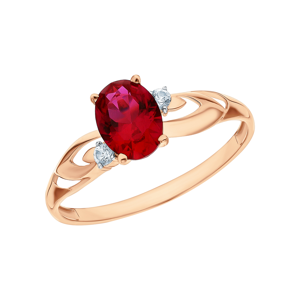 Фото «Золотое кольцо с сапфирами и рубинами»