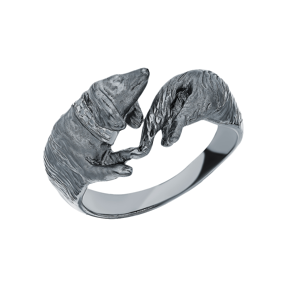 Серебряное кольцо с фианитами swarovski в Екатеринбурге