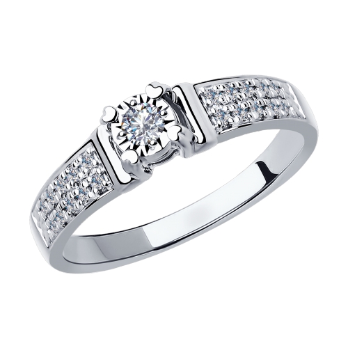 Золотое кольцо с бриллиантами SOKOLOV 1011801 в Краснодаре