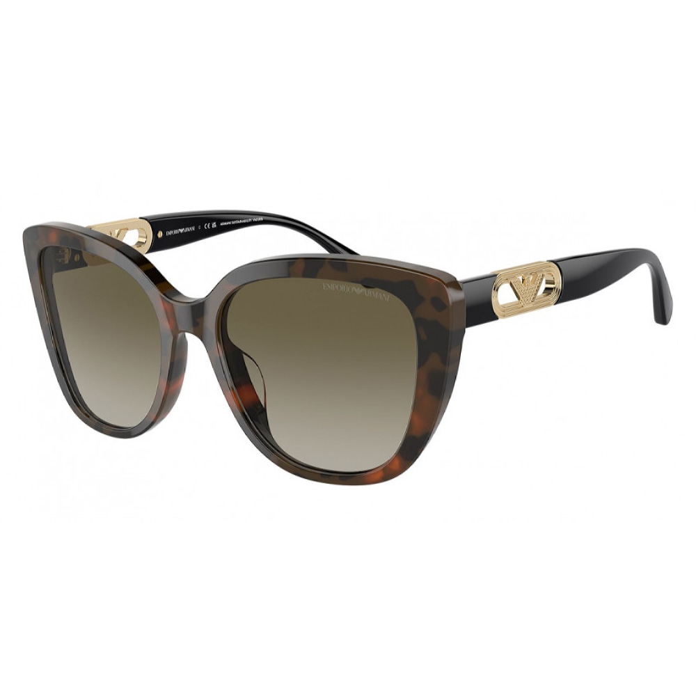 Женские солнцезащитные очки из Италии марки EMPORIO ARMANI из коллекции Butterfly модель 0EA4214U60608E54 в Новосибирск