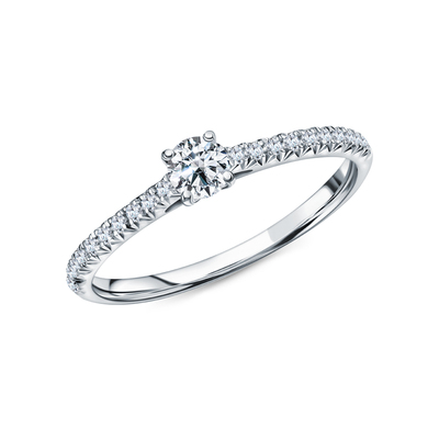 Платиновое кольцо с бриллиантами природными в Краснодаре