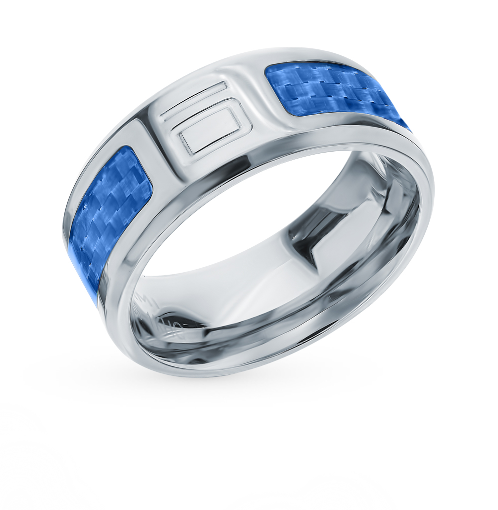 Фото «Стальное кольцо с карбоном»