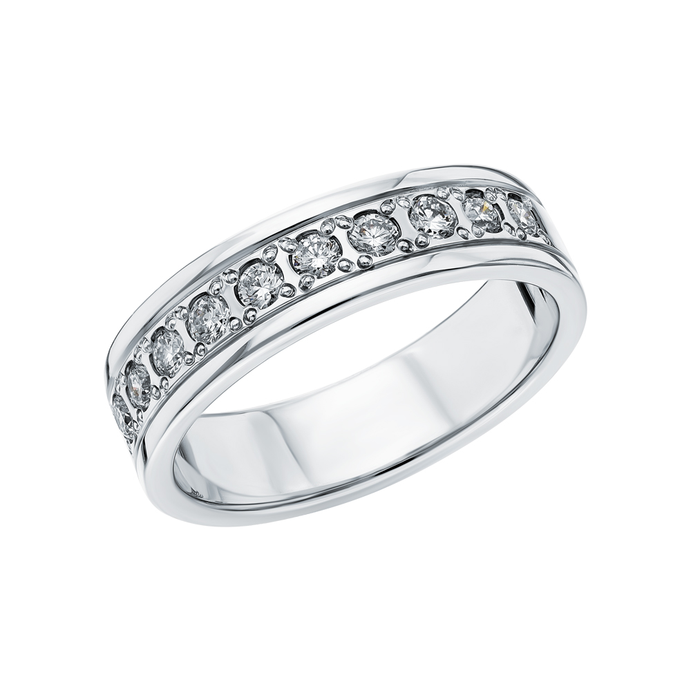 Золотое обручальное кольцо с бриллиантами в Краснодаре