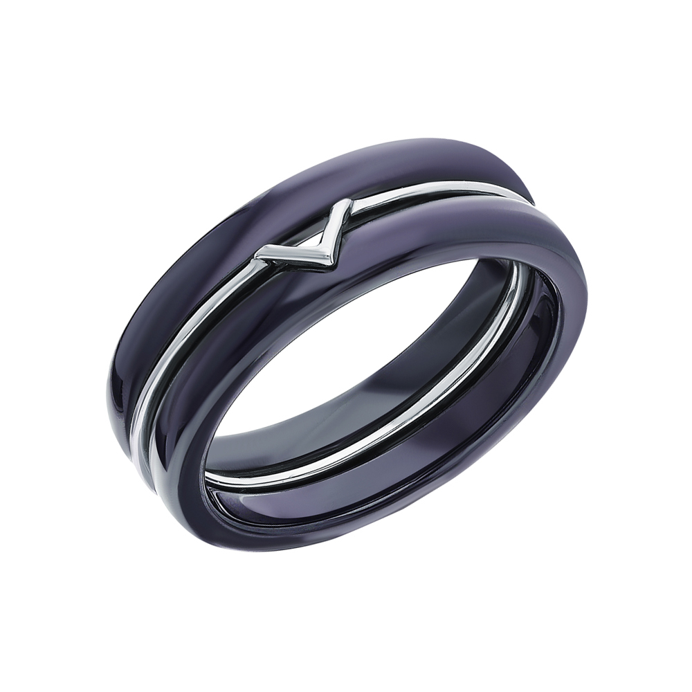 Серебряное кольцо с керамикой в Ростовe-на-Дону