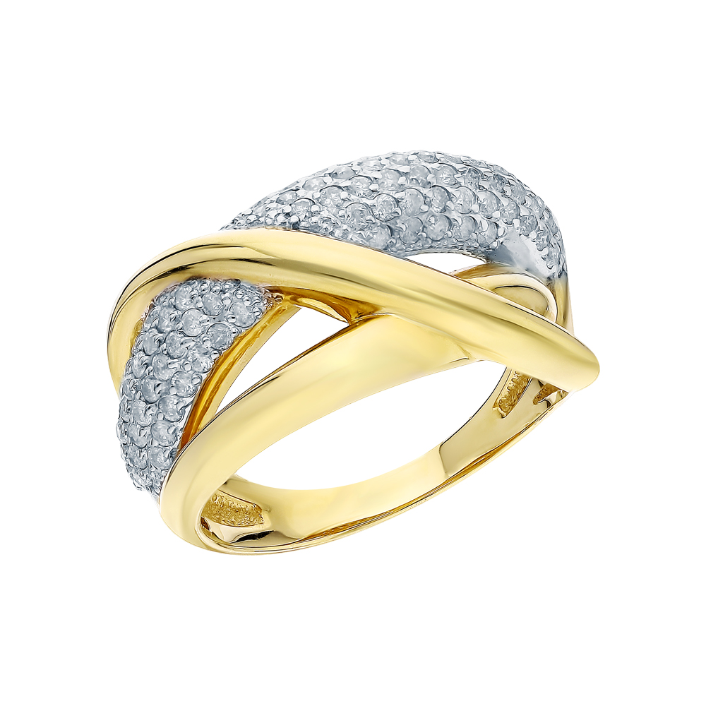 Золотое кольцо с бриллиантами в Санкт-Петербурге