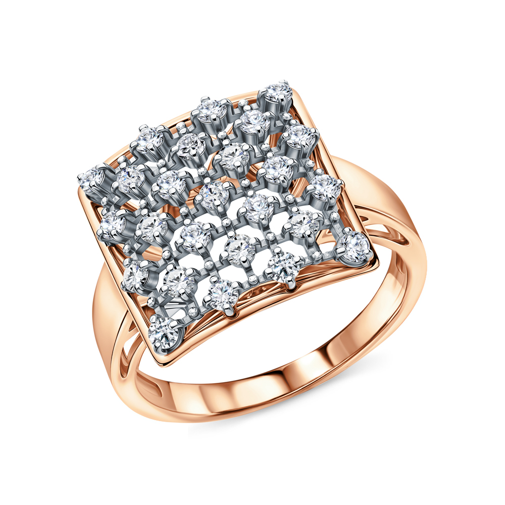 Золотое кольцо с бриллиантами природными в Санкт-Петербурге