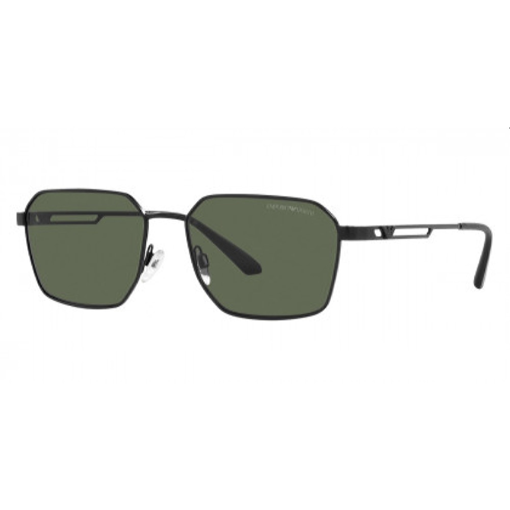 Мужские солнцезащитные очки из Италии марки EMPORIO ARMANI из коллекции Rectangle модель 0EA214030017157 в Новосибирск