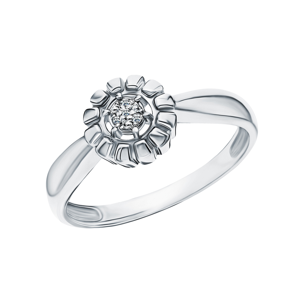 Фото «Серебряное кольцо с бриллиантами»