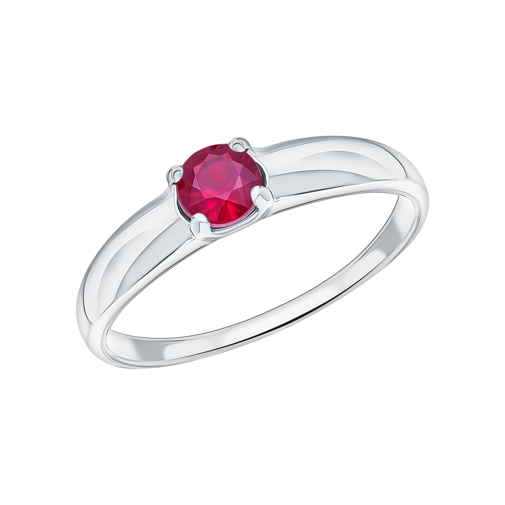 Фото «Серебряное кольцо с природным рубином»